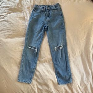 High rise jeans
